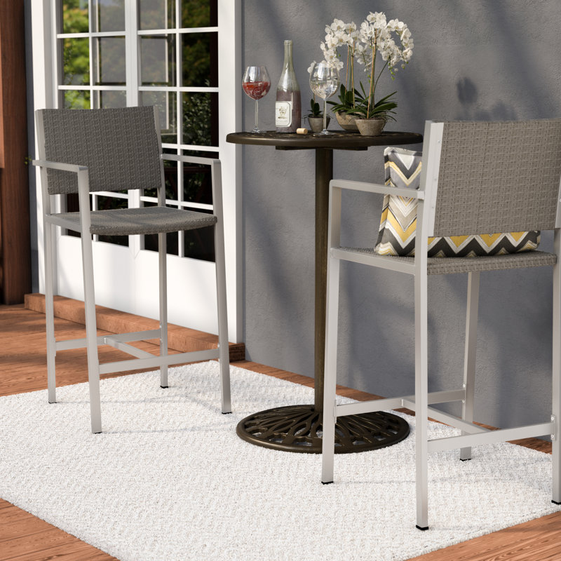 Brayden Studio® Royalston Outdoor 29.5" Patio Bar Stool & Reviews